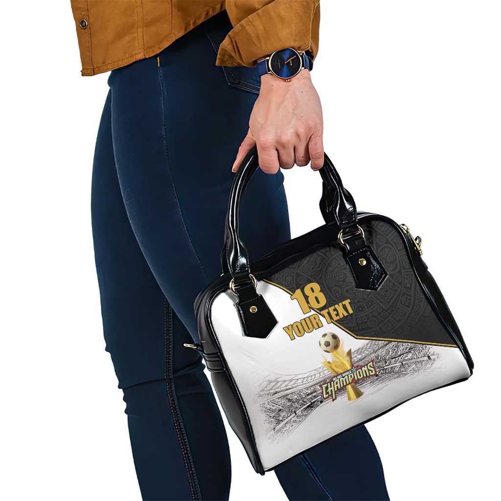 Custom Mexico Football Champion Shoulder Handbag Aztec Pattern LT18