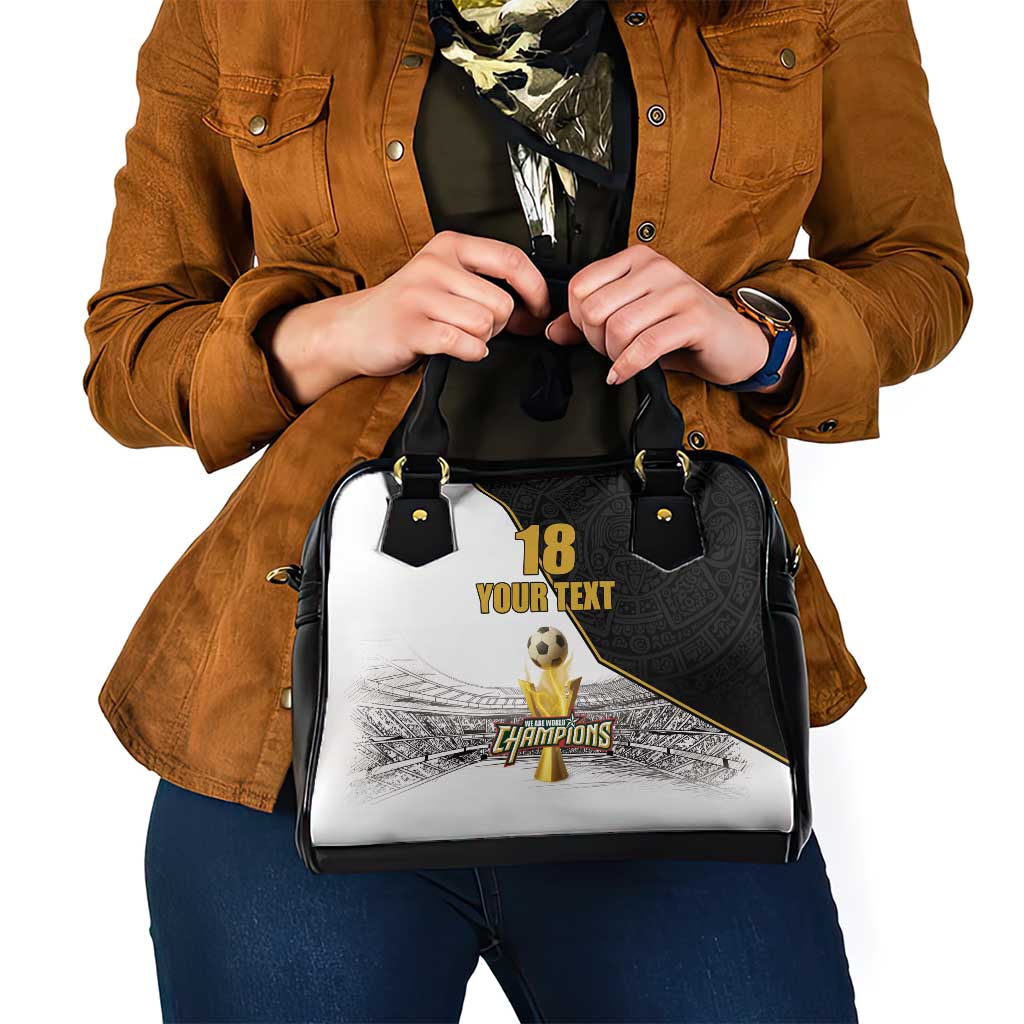 Custom Mexico Football Champion Shoulder Handbag Aztec Pattern LT18