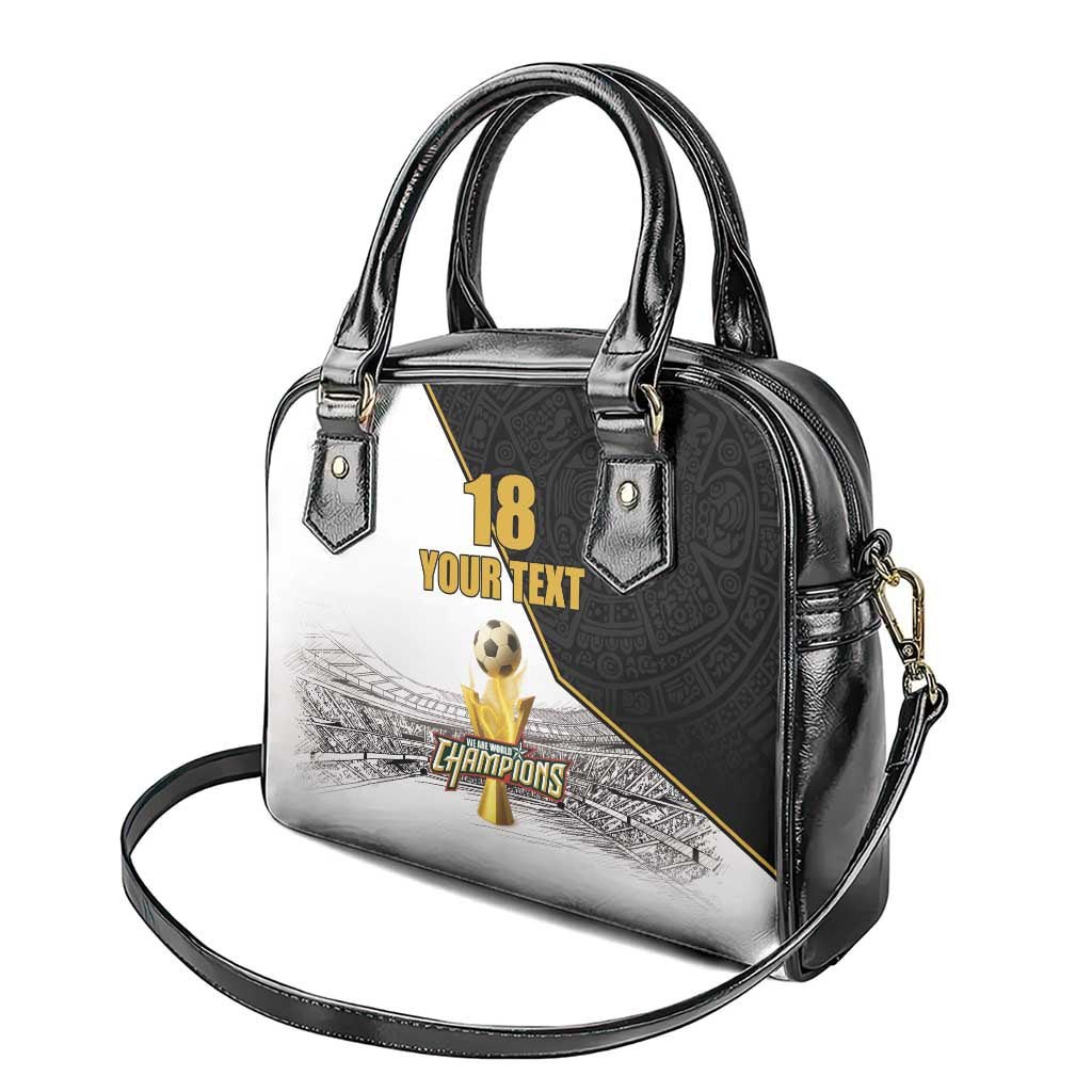 Custom Mexico Football Champion Shoulder Handbag Aztec Pattern LT18
