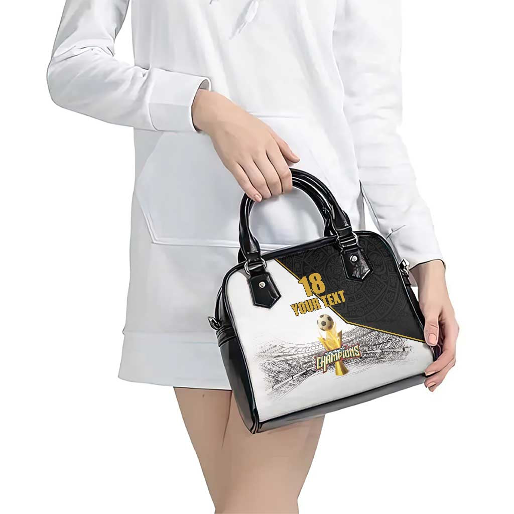 Custom Mexico Football Champion Shoulder Handbag Aztec Pattern LT18