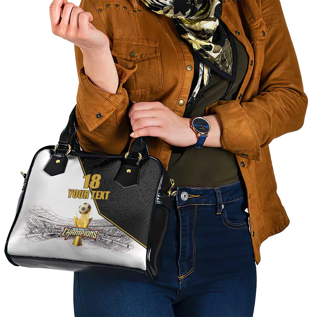 Custom Mexico Football Champion Shoulder Handbag Aztec Pattern LT18