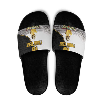 Custom Mexico Football Champion Slide Sandals Aztec Pattern LT18