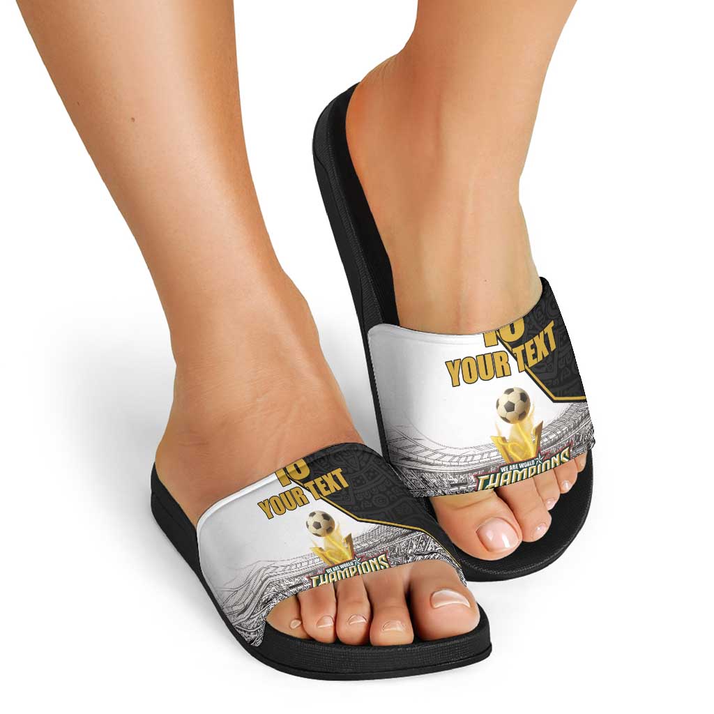 Custom Mexico Football Champion Slide Sandals Aztec Pattern LT18