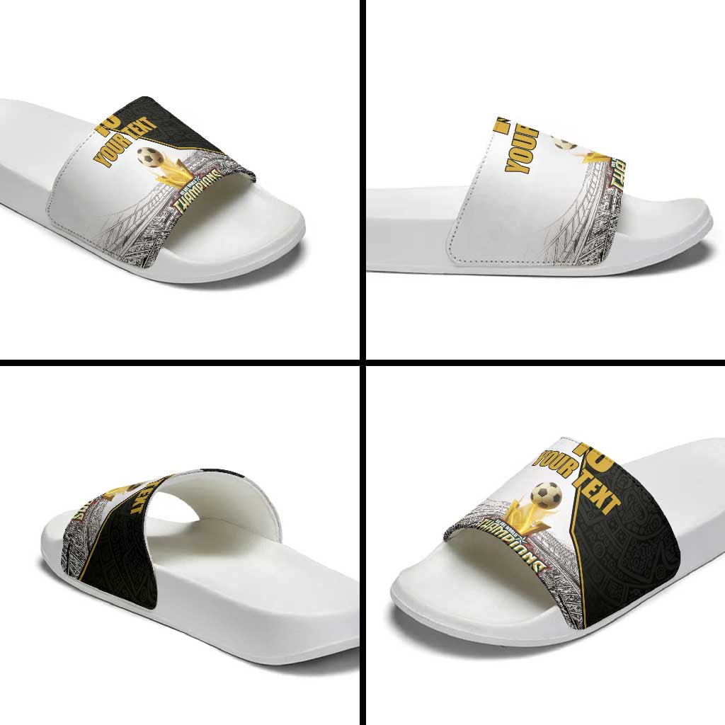 Custom Mexico Football Champion Slide Sandals Aztec Pattern LT18