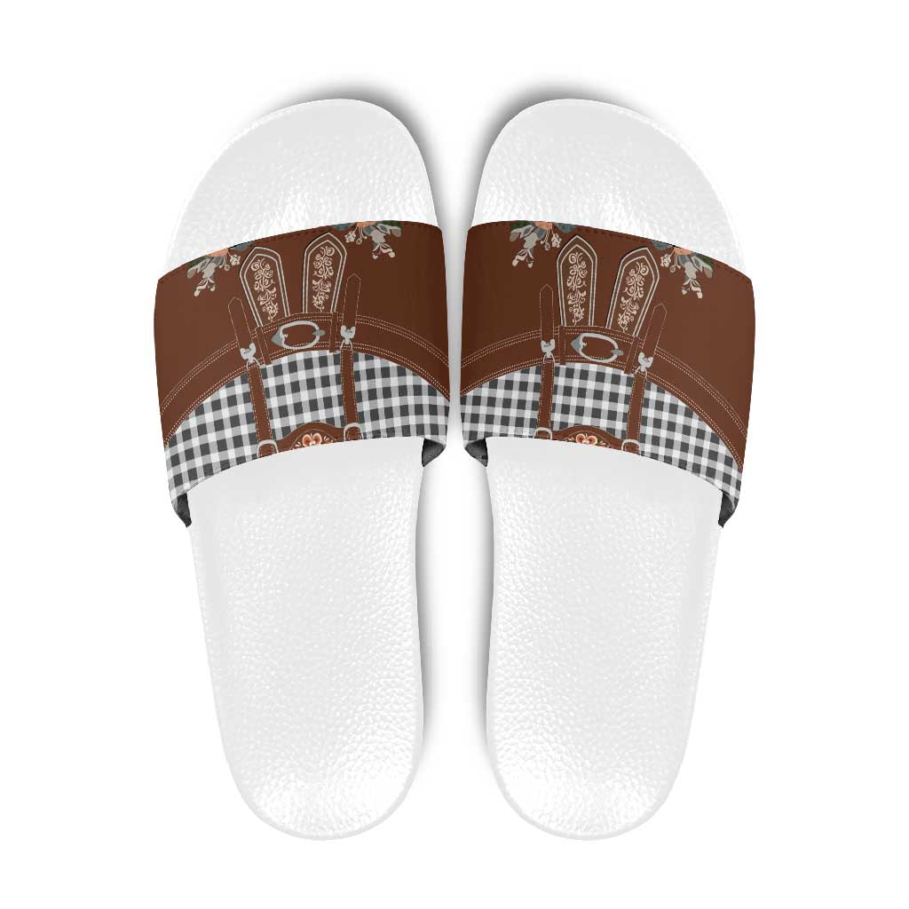 Oktoberfest Lederhosen Costume Slide Sandals German Beer Festival LT18