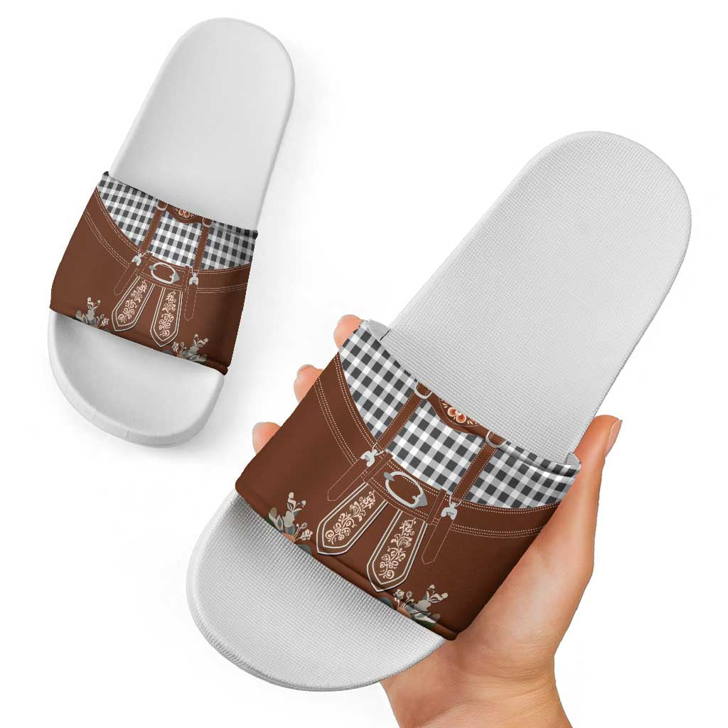 Oktoberfest Lederhosen Costume Slide Sandals German Beer Festival LT18