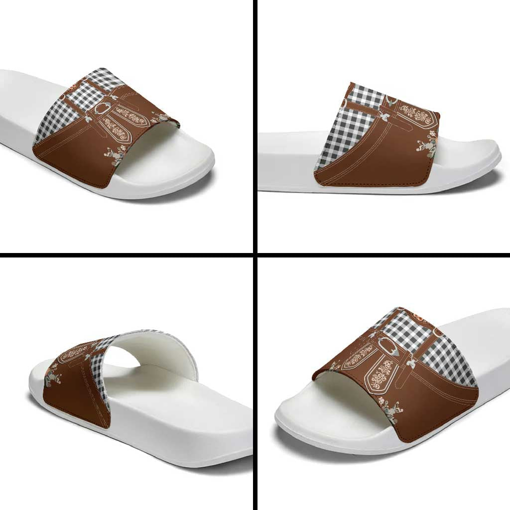 Oktoberfest Lederhosen Costume Slide Sandals German Beer Festival LT18