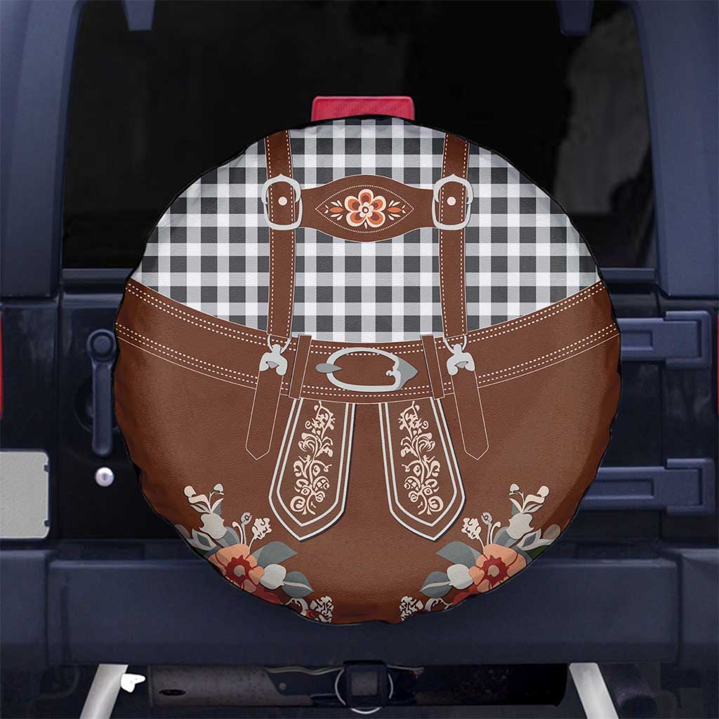 Oktoberfest Lederhosen Costume Spare Tire Cover German Beer Festival LT18