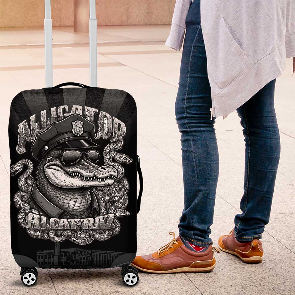 Alligator Alcatraz Police Luggage Cover Prison Florida Everglades LT18