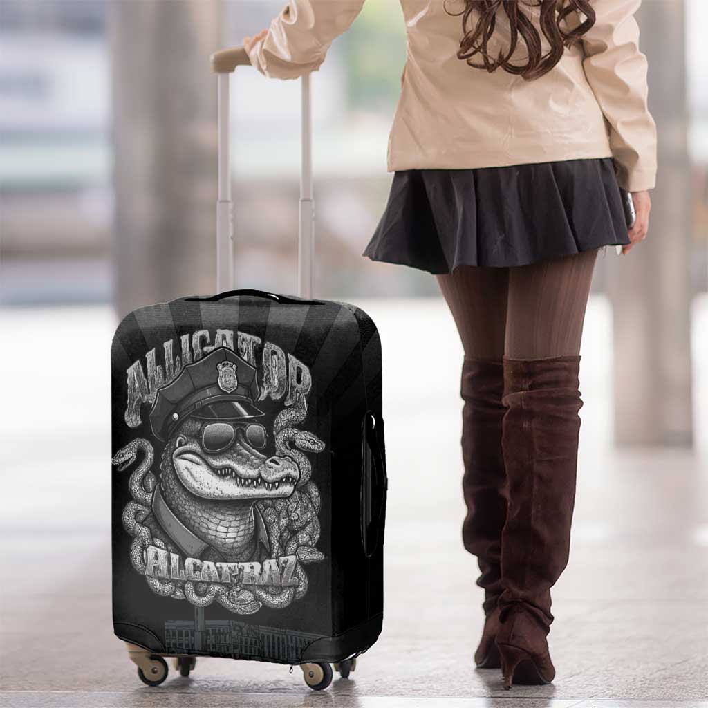 Alligator Alcatraz Police Luggage Cover Prison Florida Everglades LT18