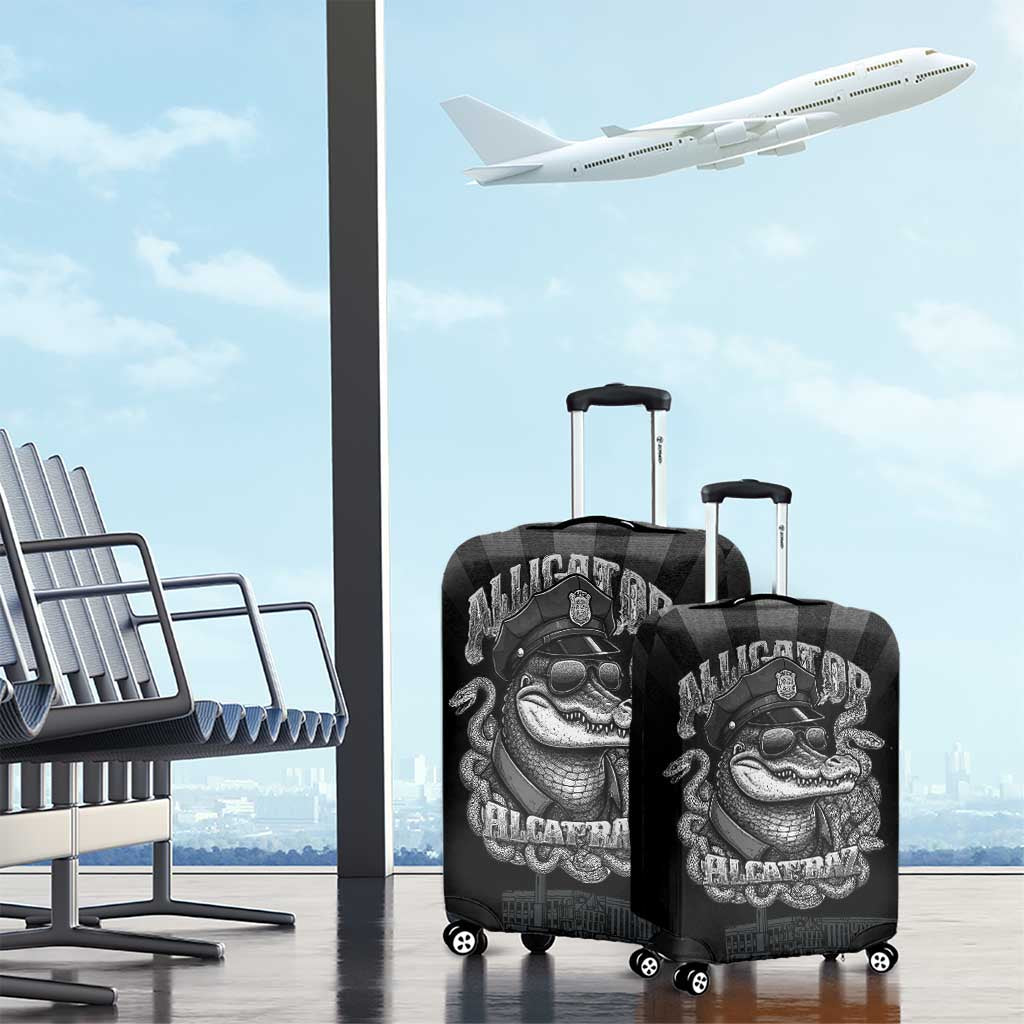 Alligator Alcatraz Police Luggage Cover Prison Florida Everglades LT18