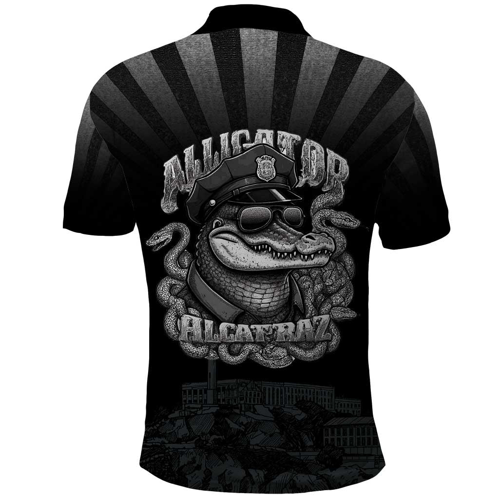 Alligator Alcatraz Police Polo Shirt Prison Florida Everglades LT18