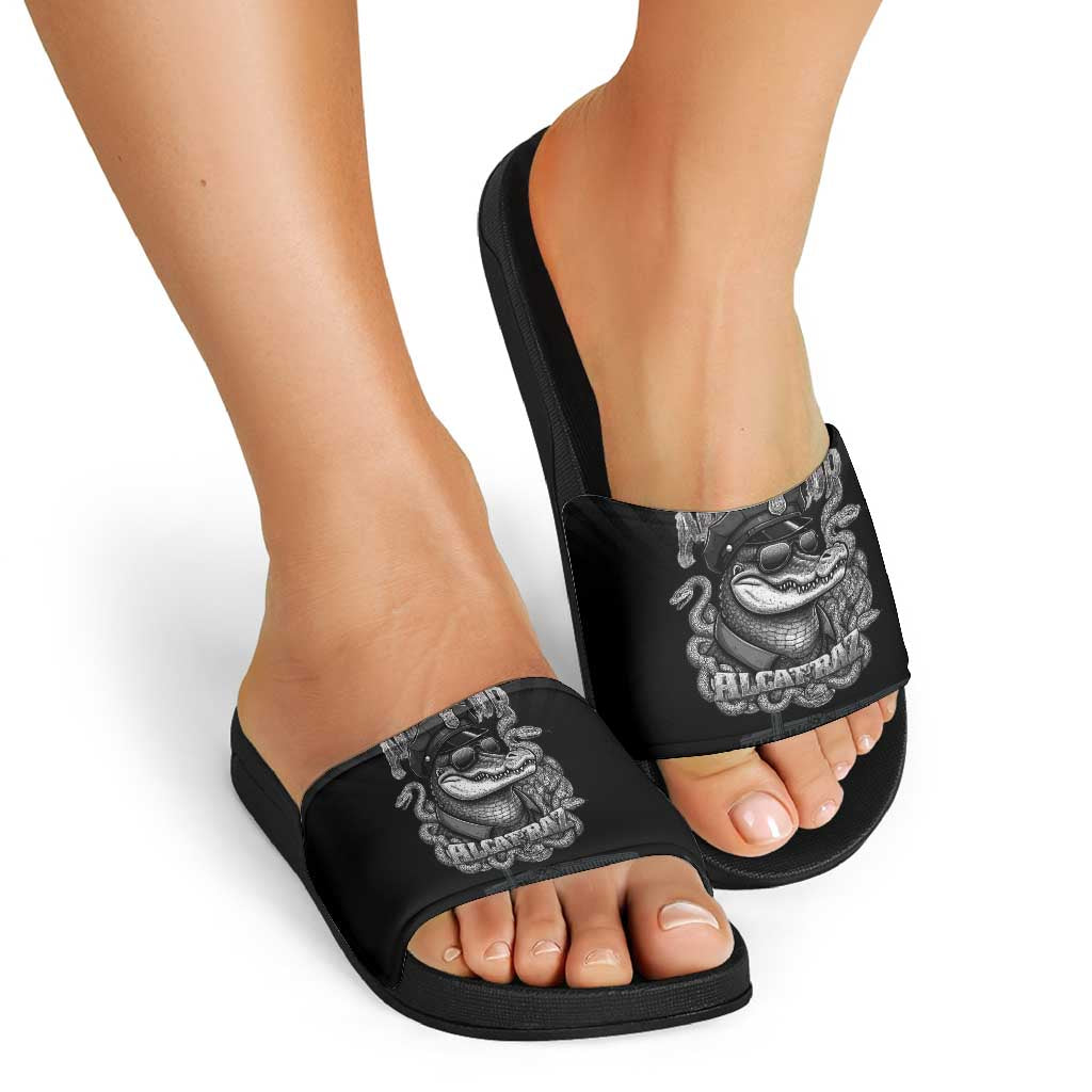 Alligator Alcatraz Police Slide Sandals Prison Florida Everglades LT18