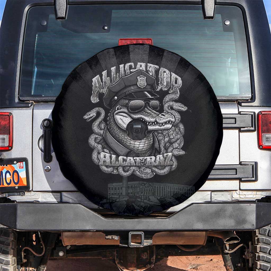 Alligator Alcatraz Police Spare Tire Cover Prison Florida Everglades LT18