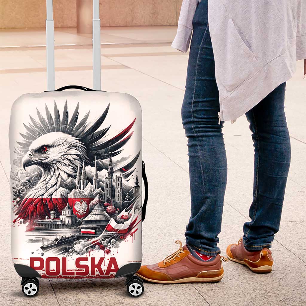 Poland Independence Day Luggage Cover Polska Eagle Proud To Be Polish LT18