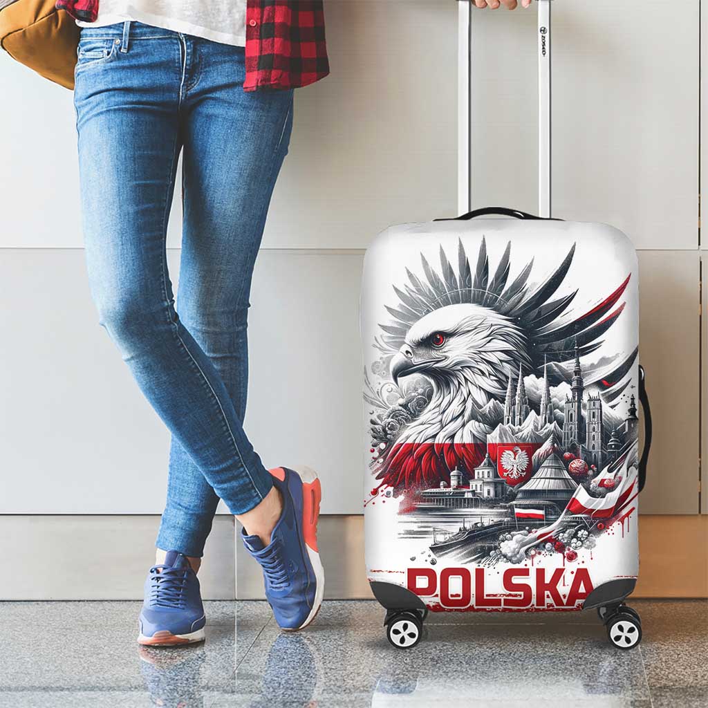 Poland Independence Day Luggage Cover Polska Eagle Proud To Be Polish LT18