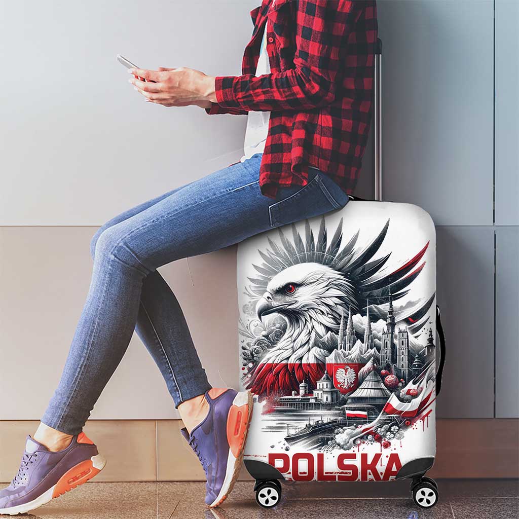 Poland Independence Day Luggage Cover Polska Eagle Proud To Be Polish LT18