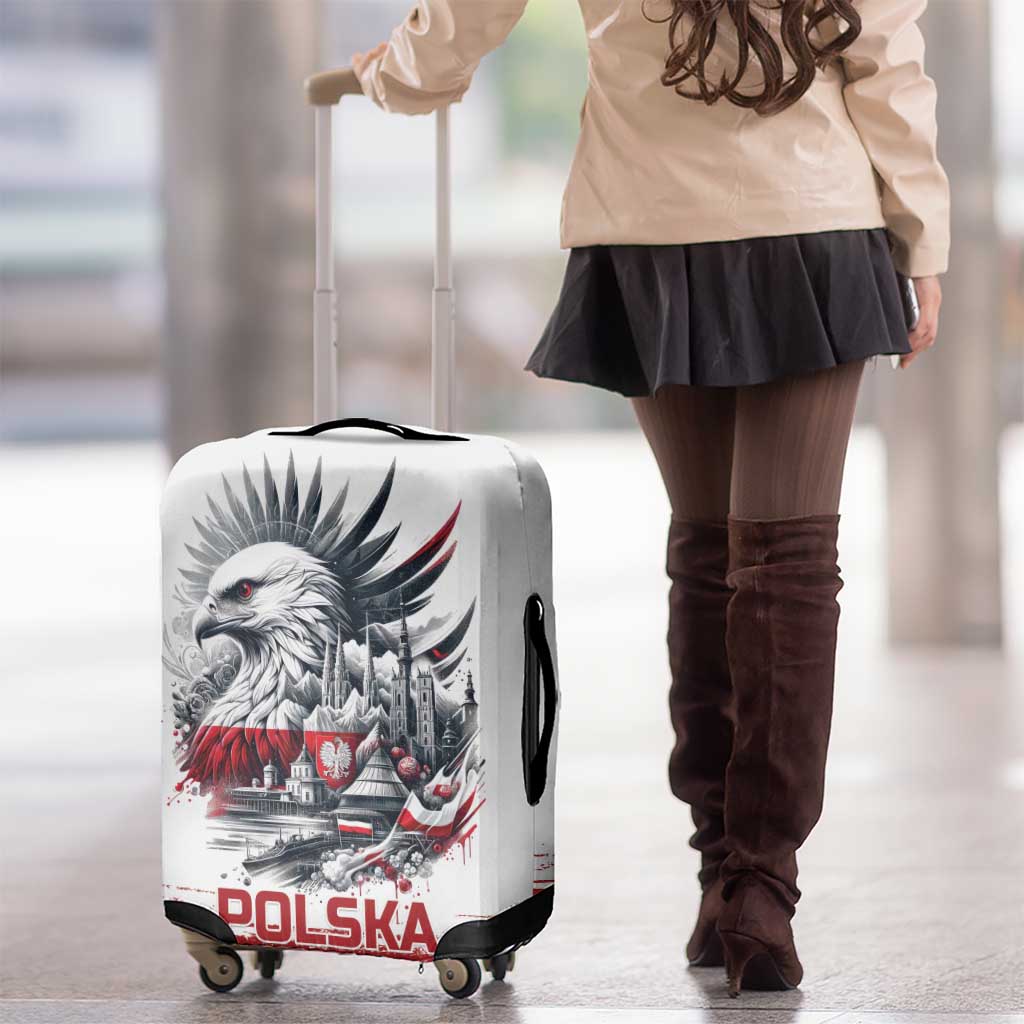 Poland Independence Day Luggage Cover Polska Eagle Proud To Be Polish LT18