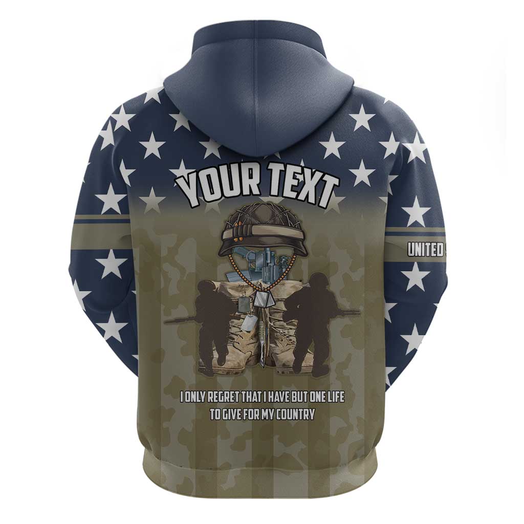 Personalized Veterans Day 2024 Hoodie U.S Veterans Proud Dad LT18