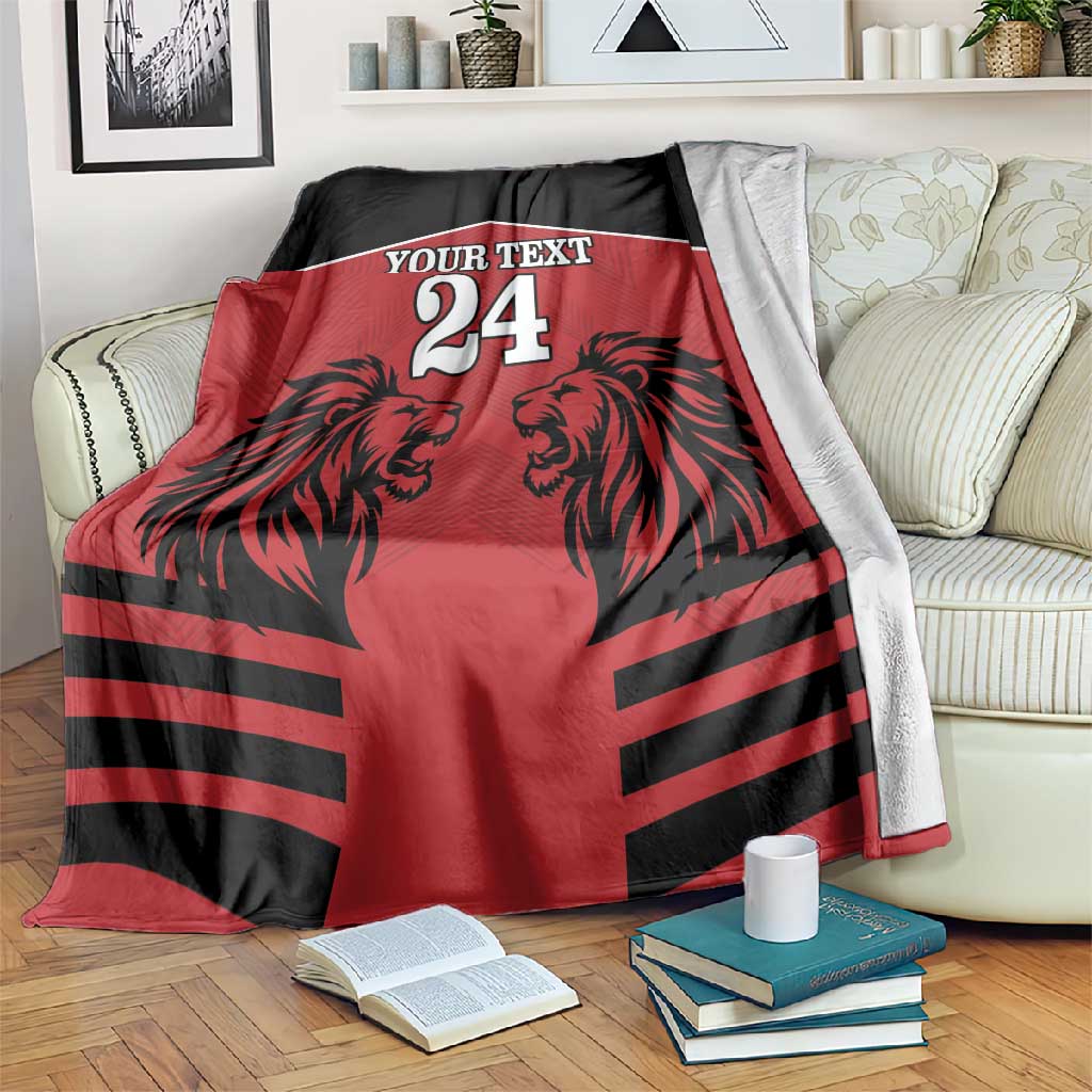 Custom Afro Kenya Rugby Blanket African Lion Head LT18