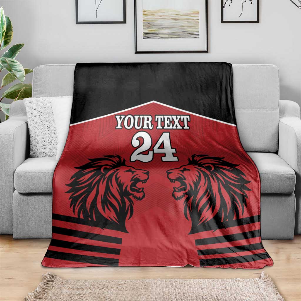 Custom Afro Kenya Rugby Blanket African Lion Head LT18