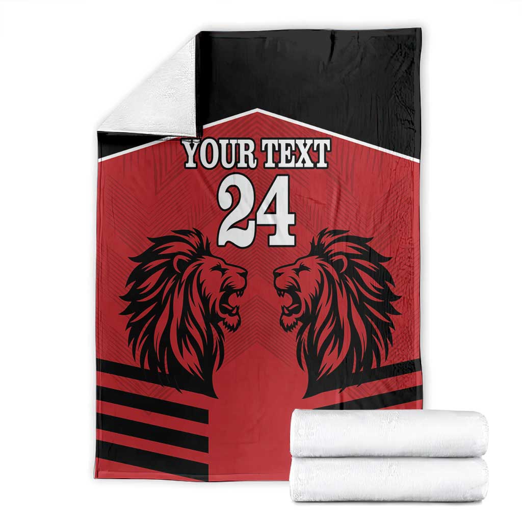 Custom Afro Kenya Rugby Blanket African Lion Head LT18