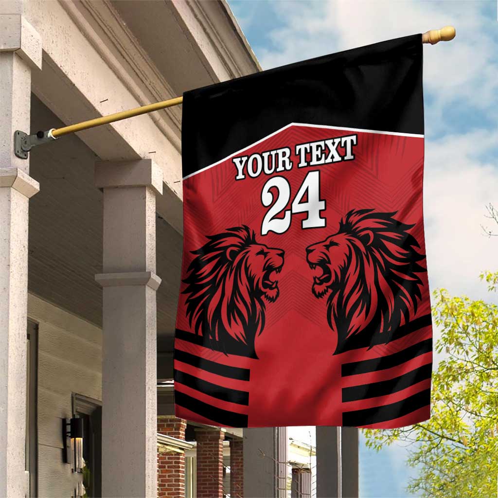 Custom Afro Kenya Rugby Garden Flag African Lion Head LT18