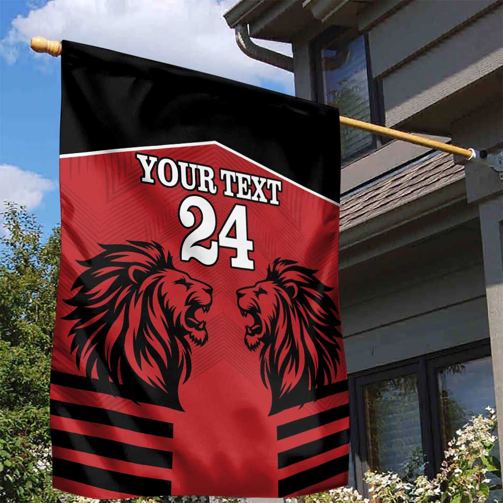Custom Afro Kenya Rugby Garden Flag African Lion Head LT18