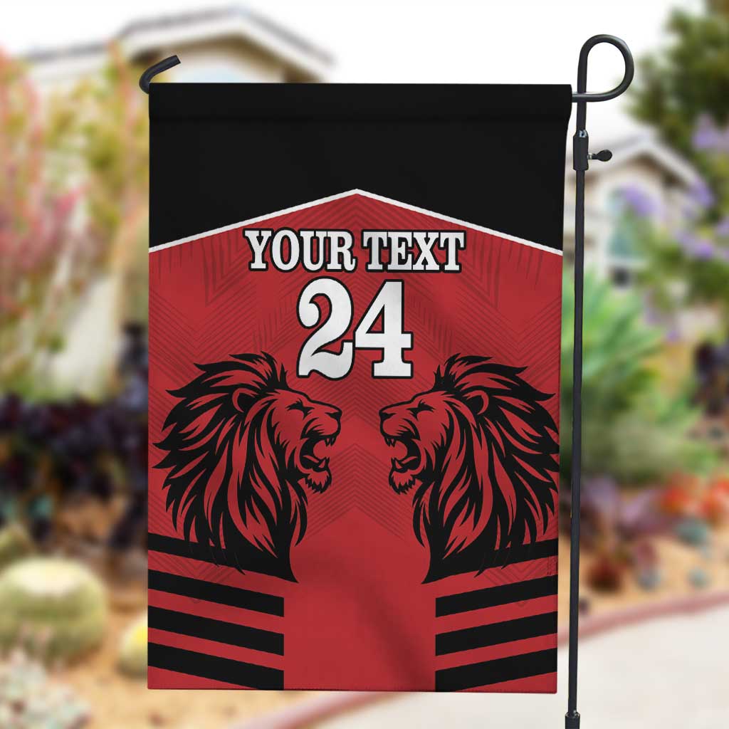 Custom Afro Kenya Rugby Garden Flag African Lion Head LT18