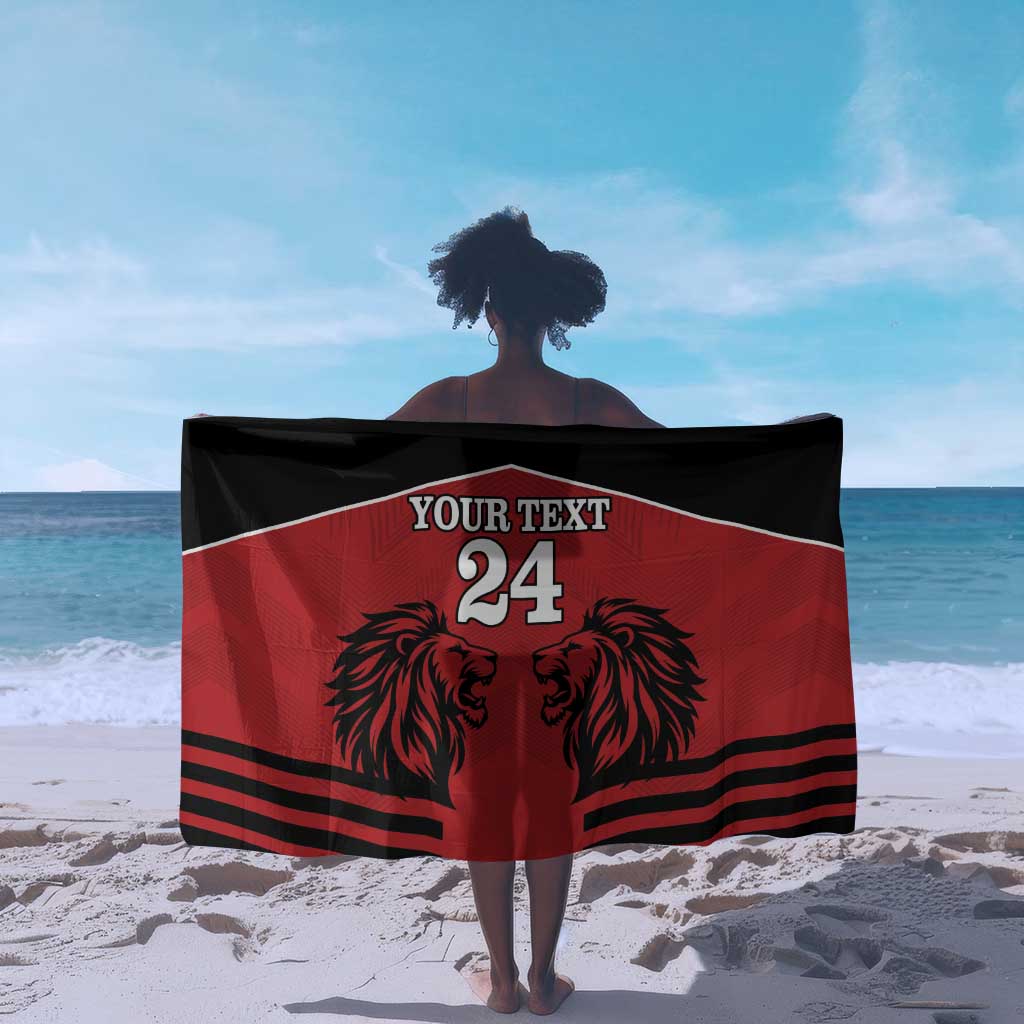 Custom Afro Kenya Rugby Sarong African Lion Head LT18