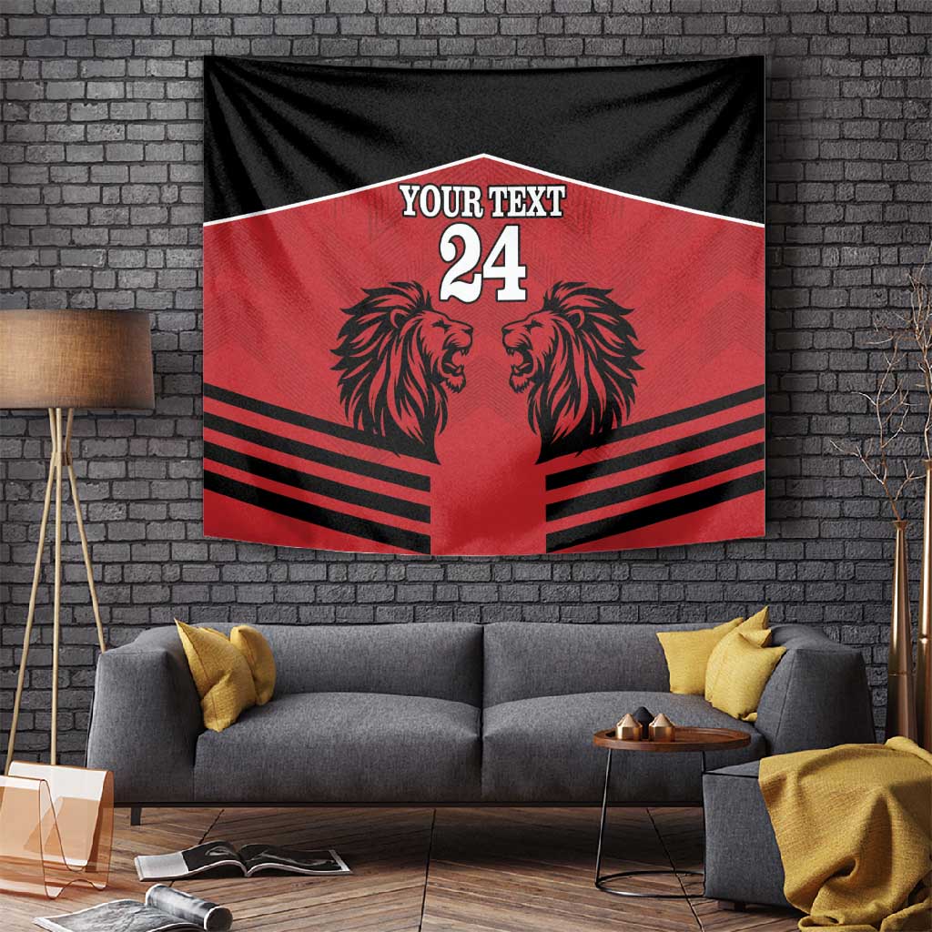Custom Afro Kenya Rugby Tapestry African Lion Head LT18