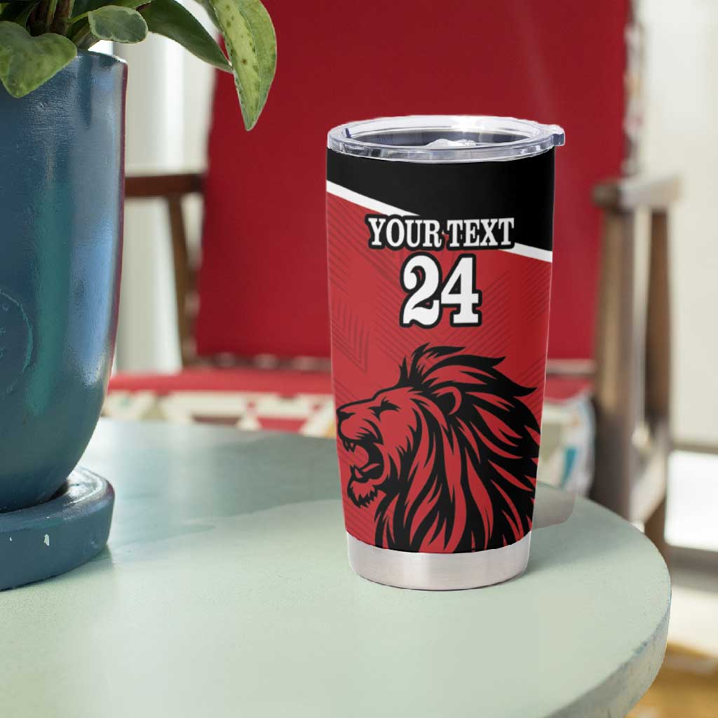 Custom Afro Kenya Rugby Tumbler Cup African Lion Head LT18