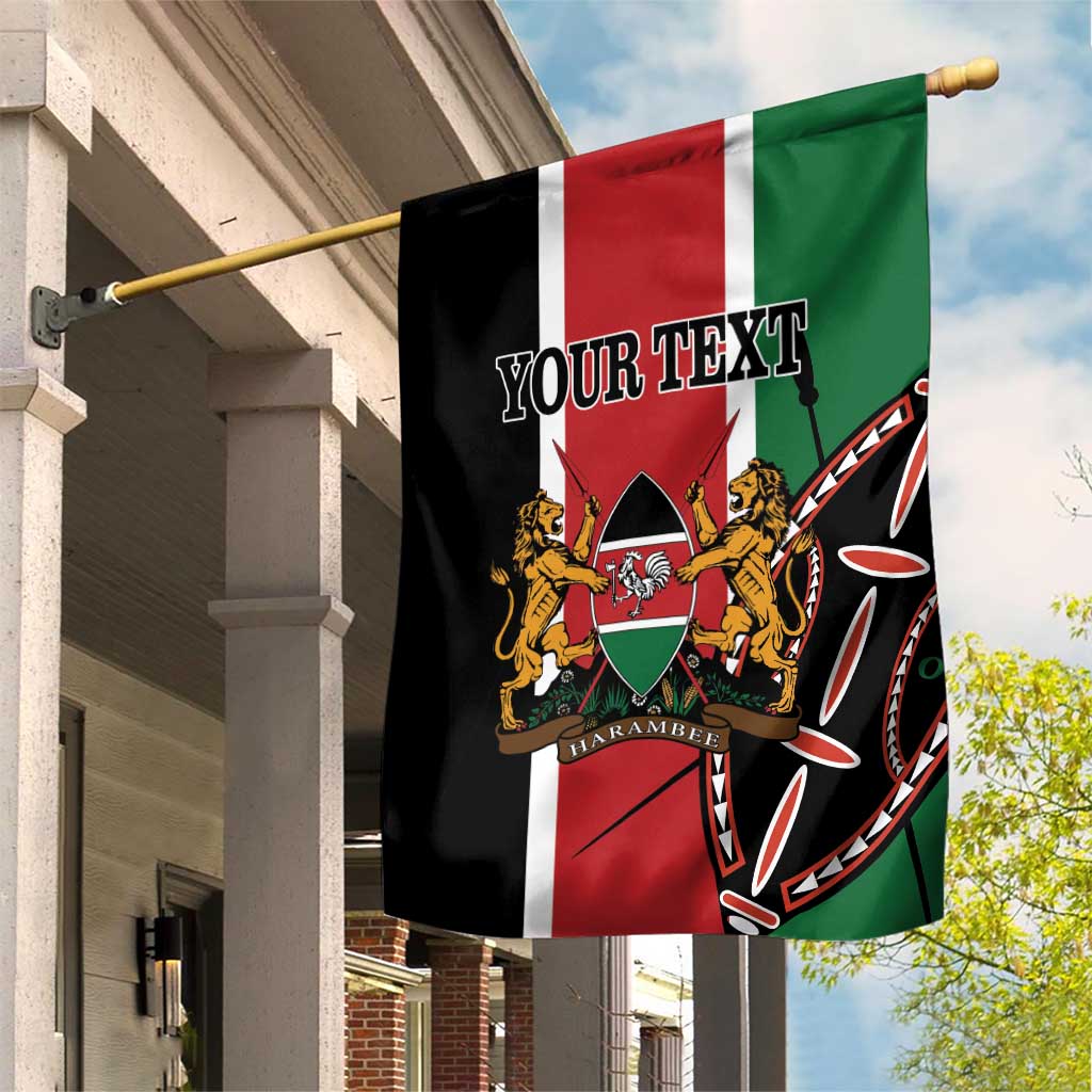 Personalized Jamhuri Day Garden Flag Kenya Map With African Shield LT18