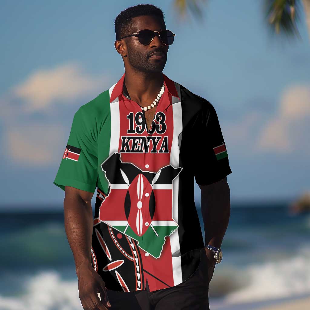 Personalized Jamhuri Day Hawaiian Shirt Kenya Map With African Shield LT18