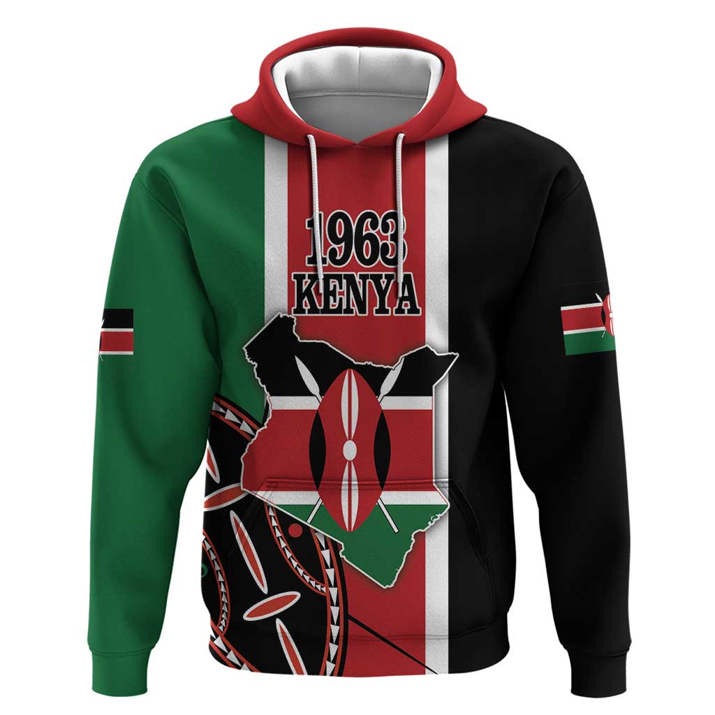 Personalized Kenya Independence Day Hoodie Let Us All Pull Together LT18