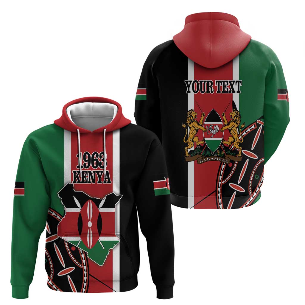 Personalized Kenya Independence Day Hoodie Let Us All Pull Together LT18