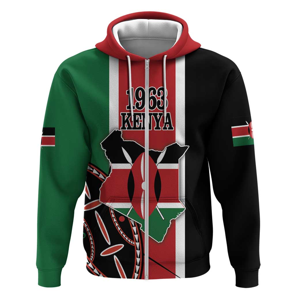 Personalized Kenya Independence Day Hoodie Let Us All Pull Together LT18