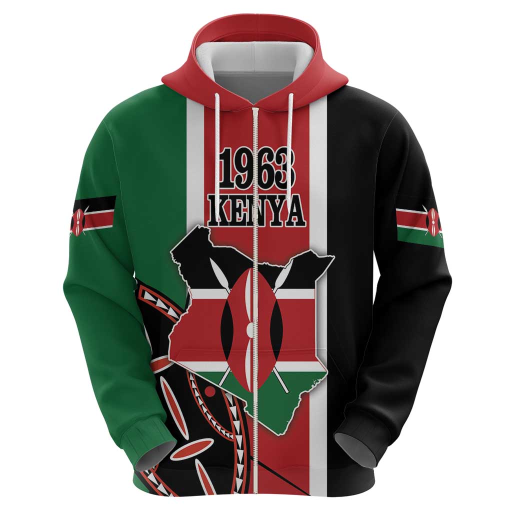 Personalized Kenya Independence Day Hoodie Let Us All Pull Together LT18