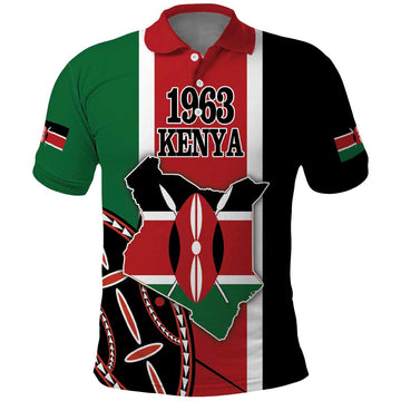 Personalized Kenya Independence Day Polo Shirt Let Us All Pull Together LT18
