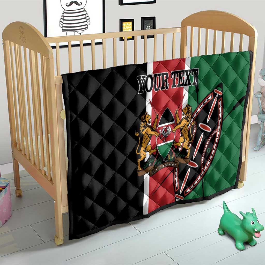 Personalized Jamhuri Day Quilt Kenya Map With African Shield LT18