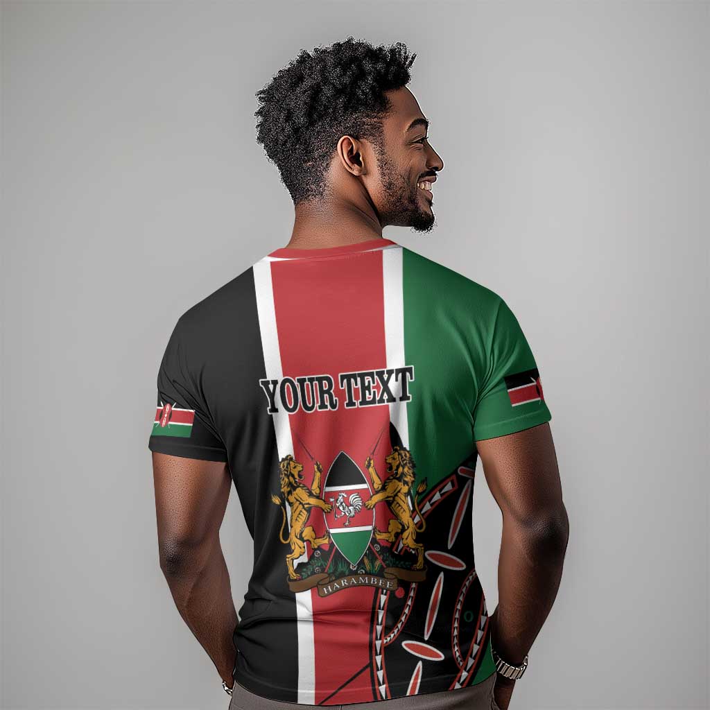 Personalized Jamhuri Day T shirt Kenya Map With African Shield LT18