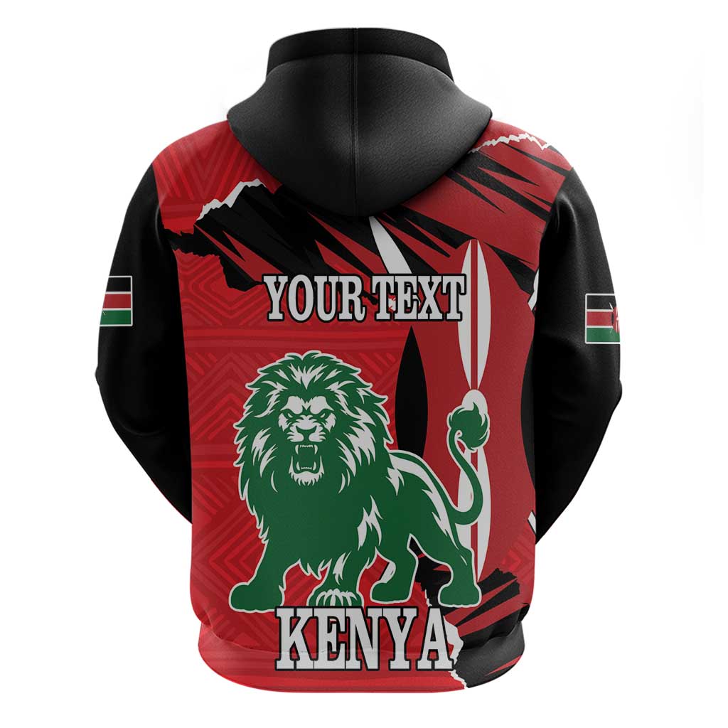 Personalized Kenya Independence Day Hoodie Angry Lion - Happy Jamhuri Day 1963 LT18
