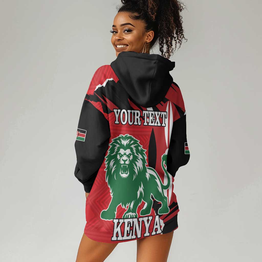 Personalized Jamhuri Day 1963 Hoodie Dress Angry Lion With African Shield LT18