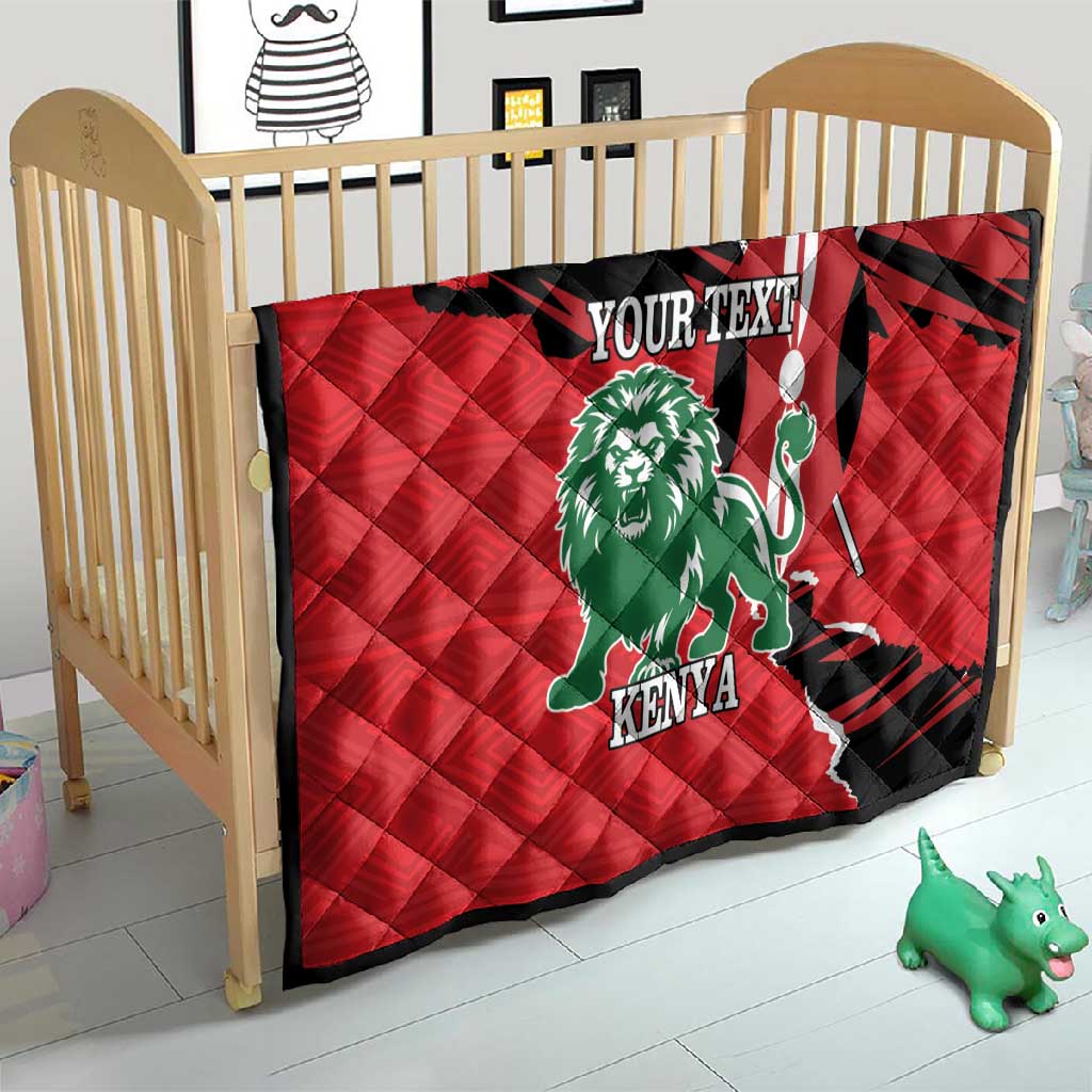 Personalized Jamhuri Day 1963 Quilt Angry Lion With African Shield LT18