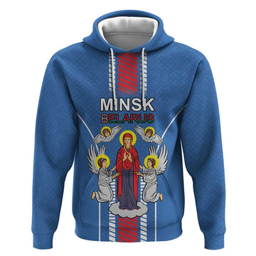 Personalized Belarus Hoodie Coat Of Arms Minsk Capital LT18