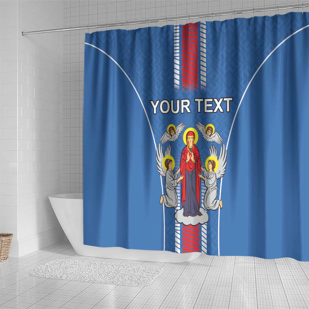 Personalized Belarus Shower Curtain Coat Of Arms Minsk Capital LT18