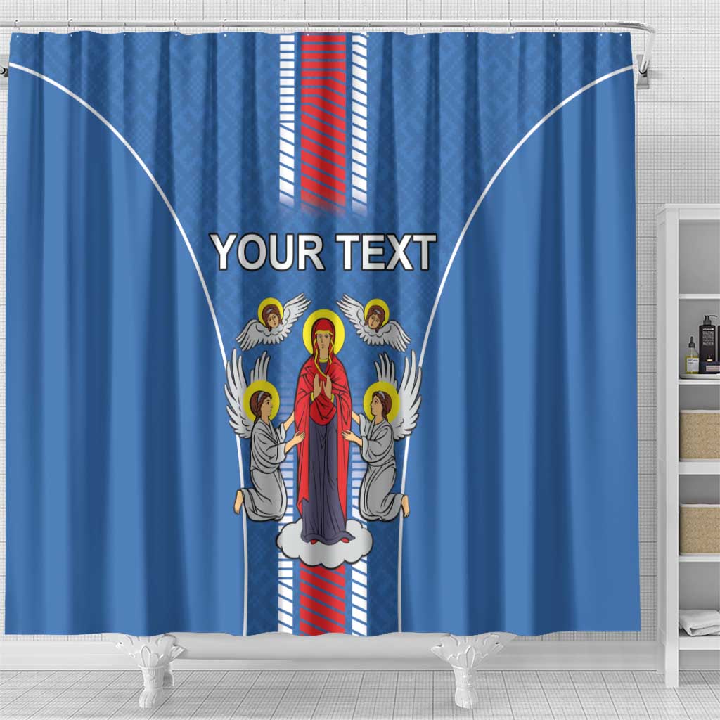 Personalized Belarus Shower Curtain Coat Of Arms Minsk Capital LT18