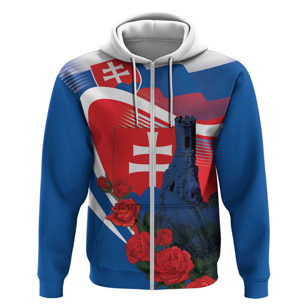 Slovakia Independence Day Hoodie Devín Castle Nad Tatrou sa blyska LT18