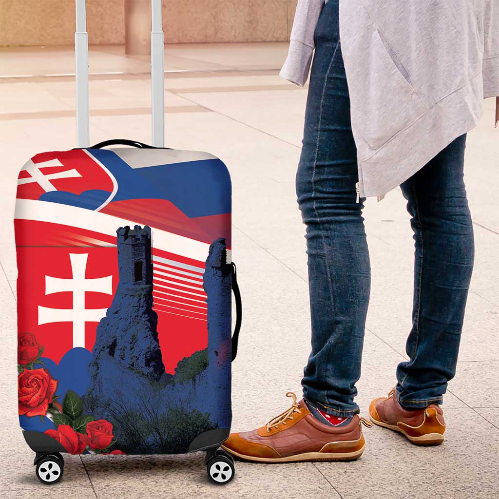 Slovakia Independence Day Luggage Cover Devín Castle Nad Tatrou sa blyska LT18