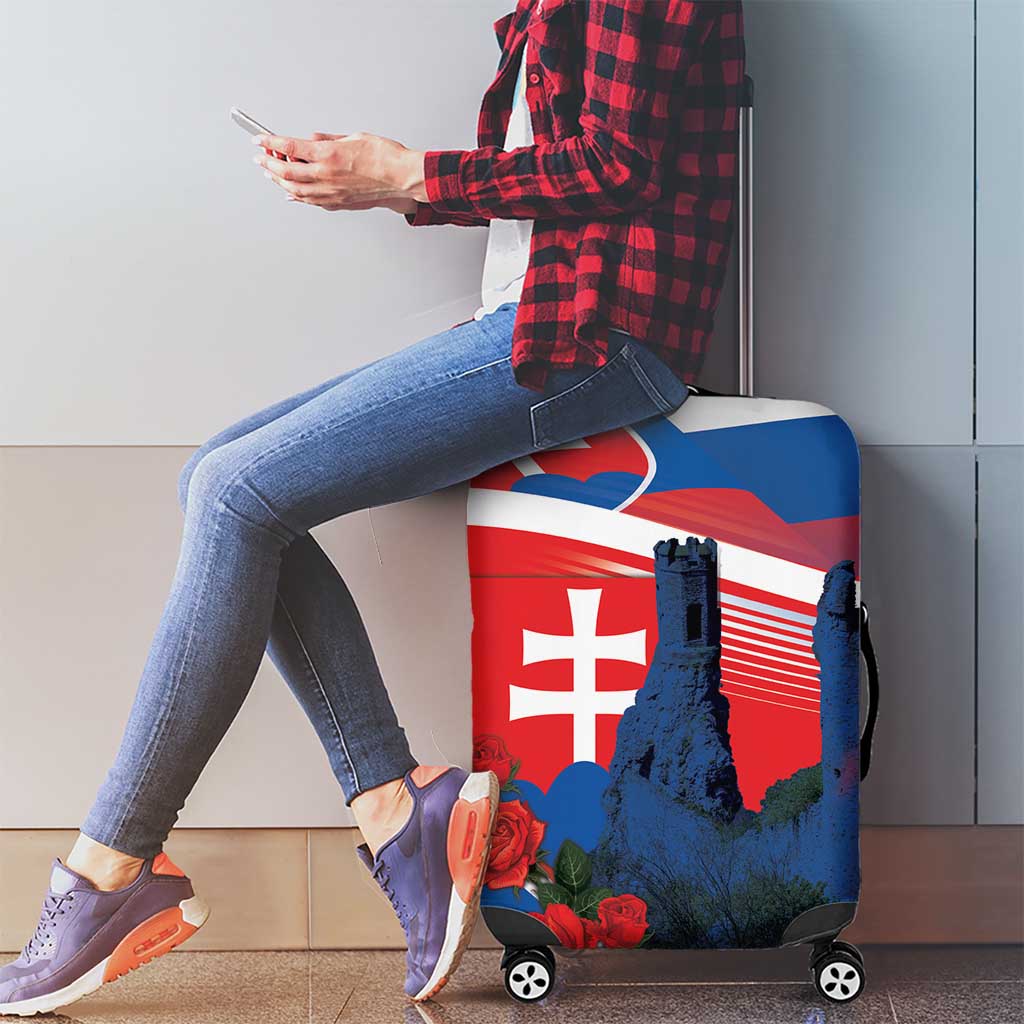 Slovakia Independence Day Luggage Cover Devín Castle Nad Tatrou sa blyska LT18